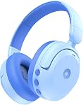 IClever BTH20 Casques d'annulation de bruit actif pour les enfants, 60H Joue à l'heure, 80dBA Volume sûr, Confortable, Bluetooth5.4, Casques d'oreilles pour enfants sans fil AUX Cord pour les voyages d'avion