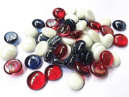 Miniatura 6 de Piedra preciosa de cristal, 2 libras de piedras planas de canicas para rellenos de jarrones, dispersión de mesa, acuario, decoración de fiestas,