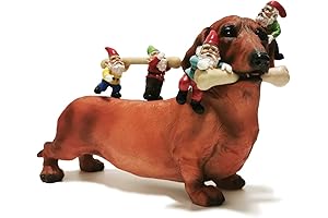 Adorable Dachshund Garden Gnomes Statues: Quirky Outdoor Decor for Dog Lovers