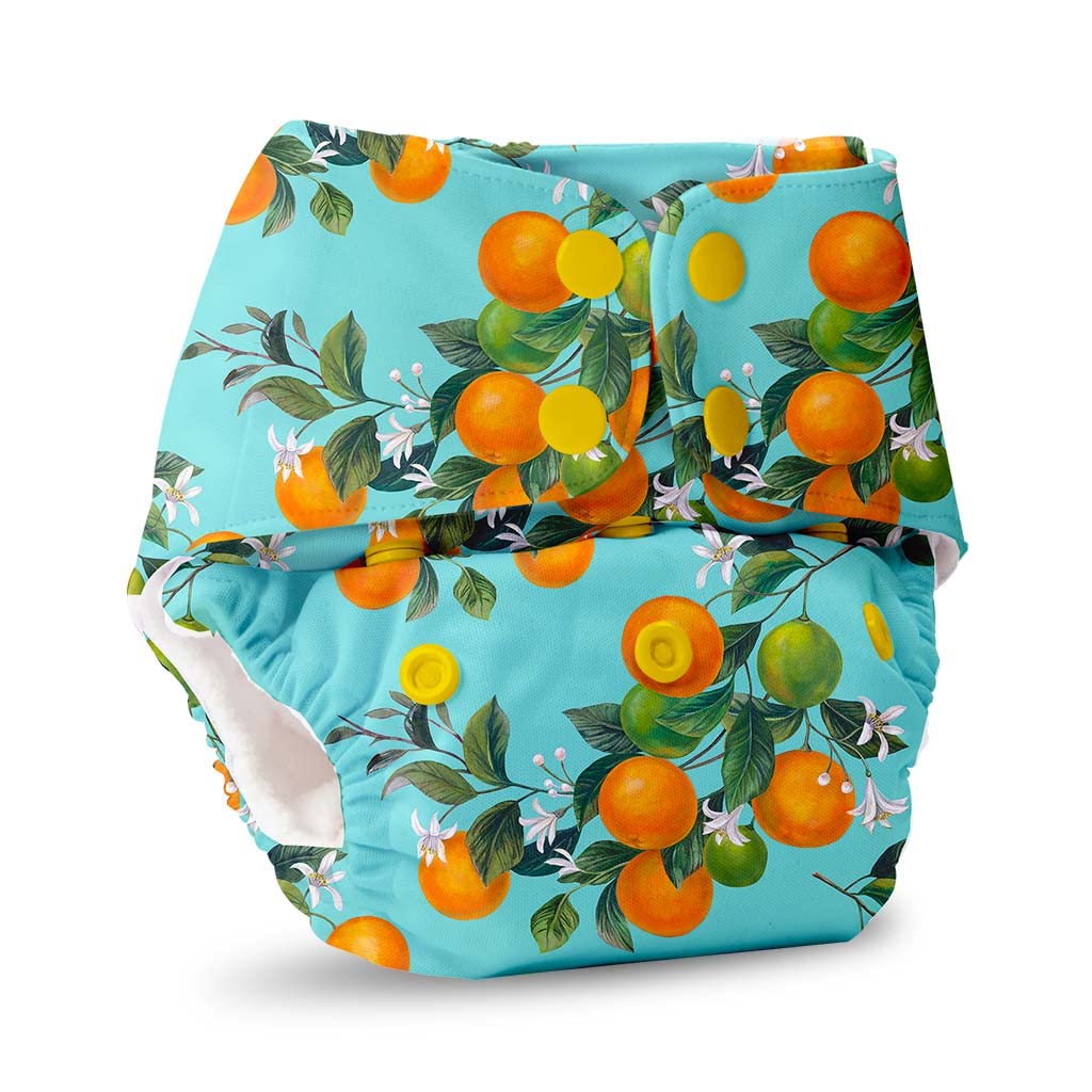 Superbottoms Basic Leakage-proof advanced cloth diapers for babies, High Absorbent 100% cotton 1 reusable diaper and 1 insert pad Combo Pack washable cloth diaper 3M -3Years Adjustable, Reduces Rash - Image 7 thumbnail
