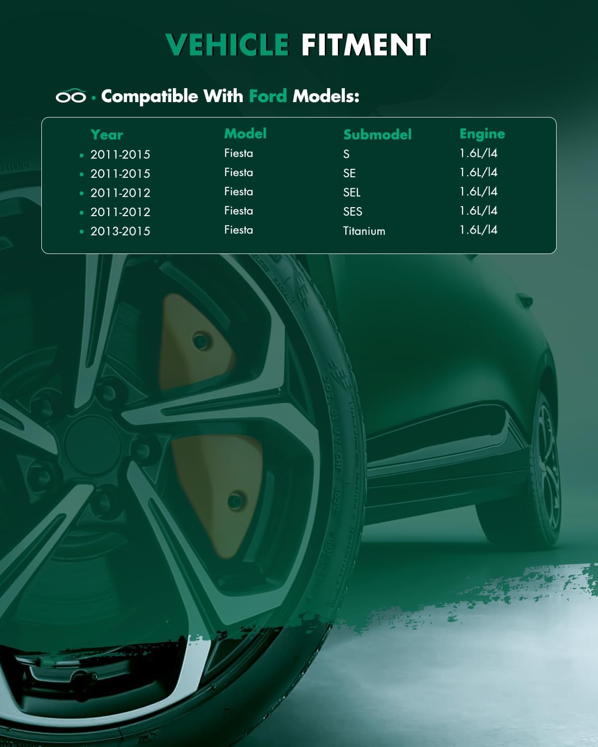 CV Axle Shaft Assembly Front Left Right Fit For Ford Fiesta 1.6L 2011-2015