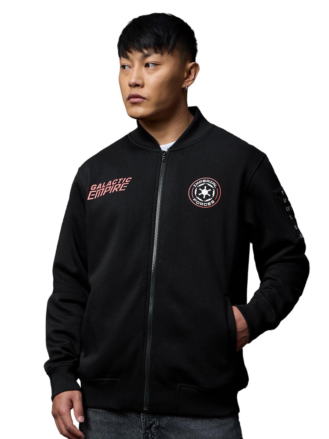 the souled store Star Wars: Choose The Dark Side Men and Boys Full Sleeves Spread Collar Black Graphic Printed Cotton Polyester Oversized Fit Lightweight Winter Jacket-picture-40