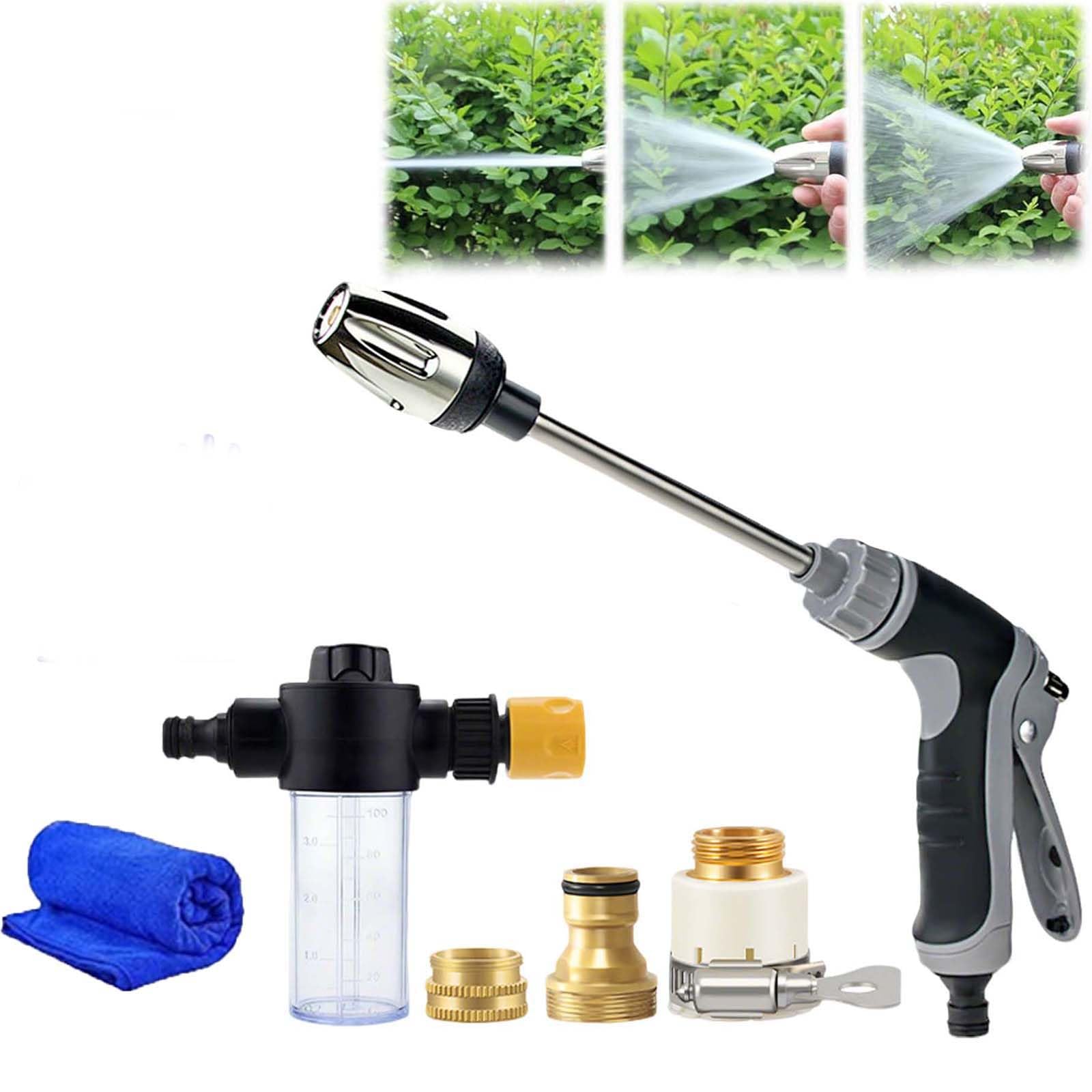 Jetterix Nettoyeur Haute Pression – 2026 Nouveau Jetterix Pistolet de Nettoyage Puissant avec Buse Multi-Angle, Embout Haute Pression pour Tuyau d'Arrosage, Voiture & Terrasse (1 pcs)