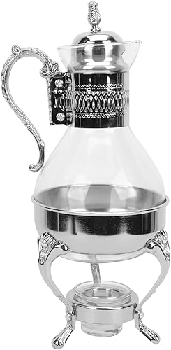 Botella de café con leche de vidrio, tetera turca, tetera turca, tetera para estufa, estufa, decoración árabe antigua, vasos para servir cocina,