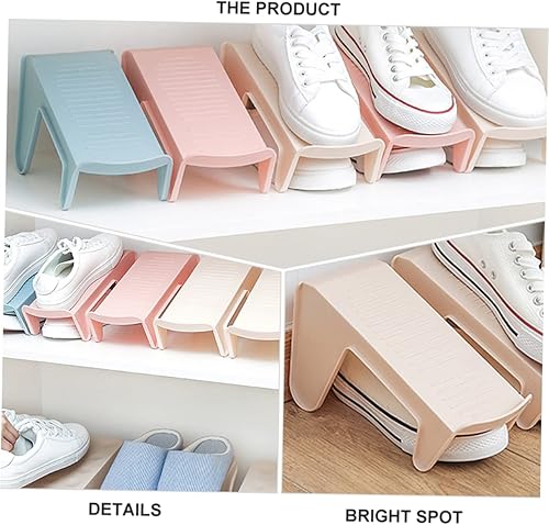 Miniatura 4 de Cabilock 4 bandejas de zapatos de doble capa para zapatos, organizador de zapatos de doble capa, 50% de espacio, ahorro de espacio, zapatero de