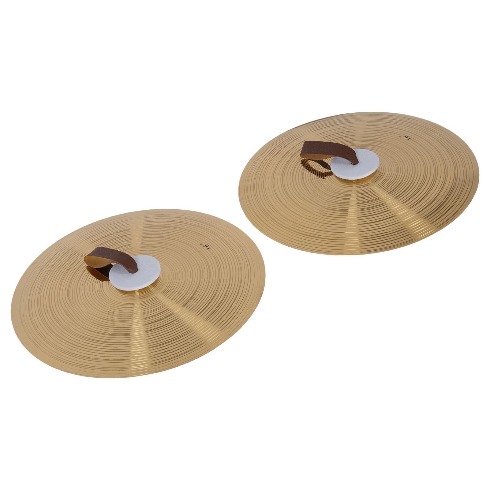 Platillos de Mano 16 Pulgadas Aleación Alta Dureza Walfront Tambor para Actuaciones Músicos Calidad Sonido Superior Diseño Fácil Sostener Principiantes Profesionales
