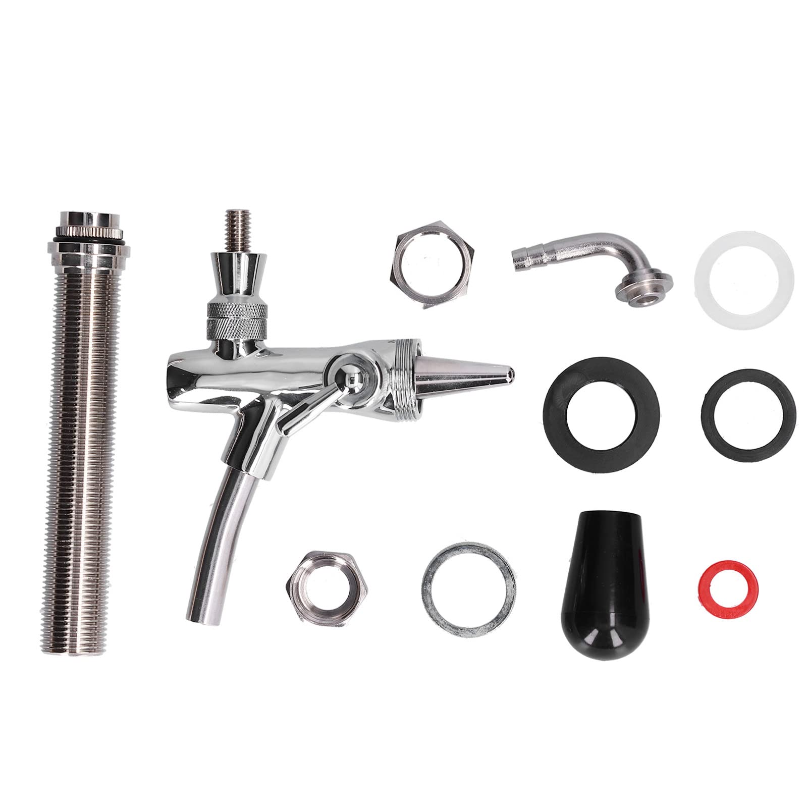 Grifo Cerveza Acero Inoxidable Cromado Grifo Barril Regulable