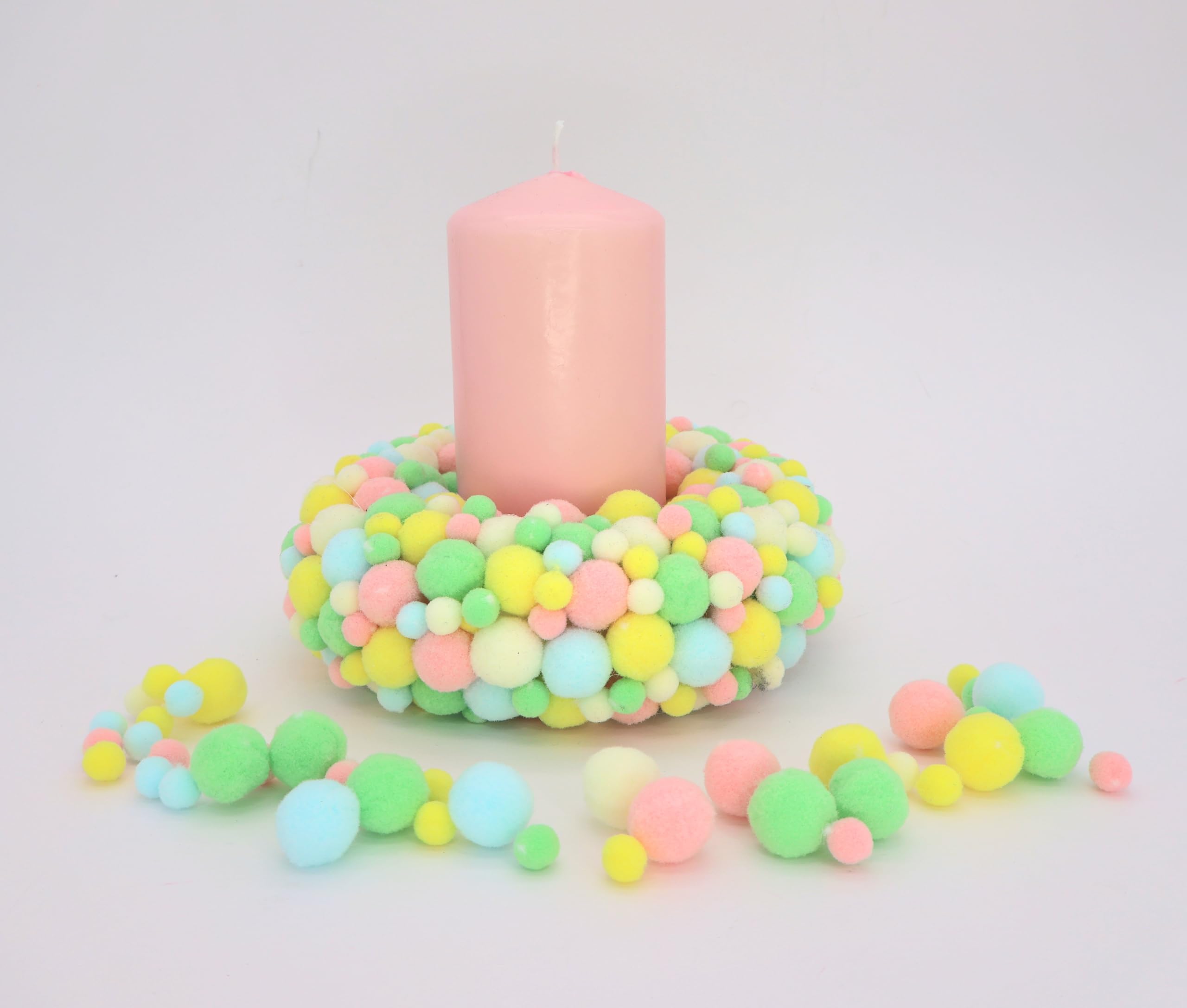 Lulubug Pompon Per Fai Da Te – 500 Pezzi, 1 E 2 Cm, Colorati, Con Cerniera, Per Bambini - 3