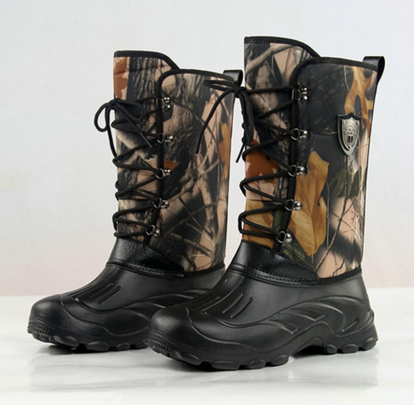 Pangolin Bottes de Neige Imperméables Homme Femme Hiver Grand Froid avec Doublure Amovible, Chaussures de Randonnée Neige Antidérapantes, Bottes Outdoor