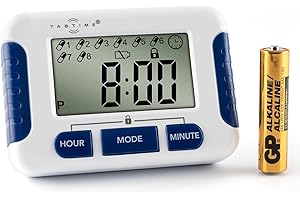 Timer, Electronic Pill Reminder with 8 Alarms per Day