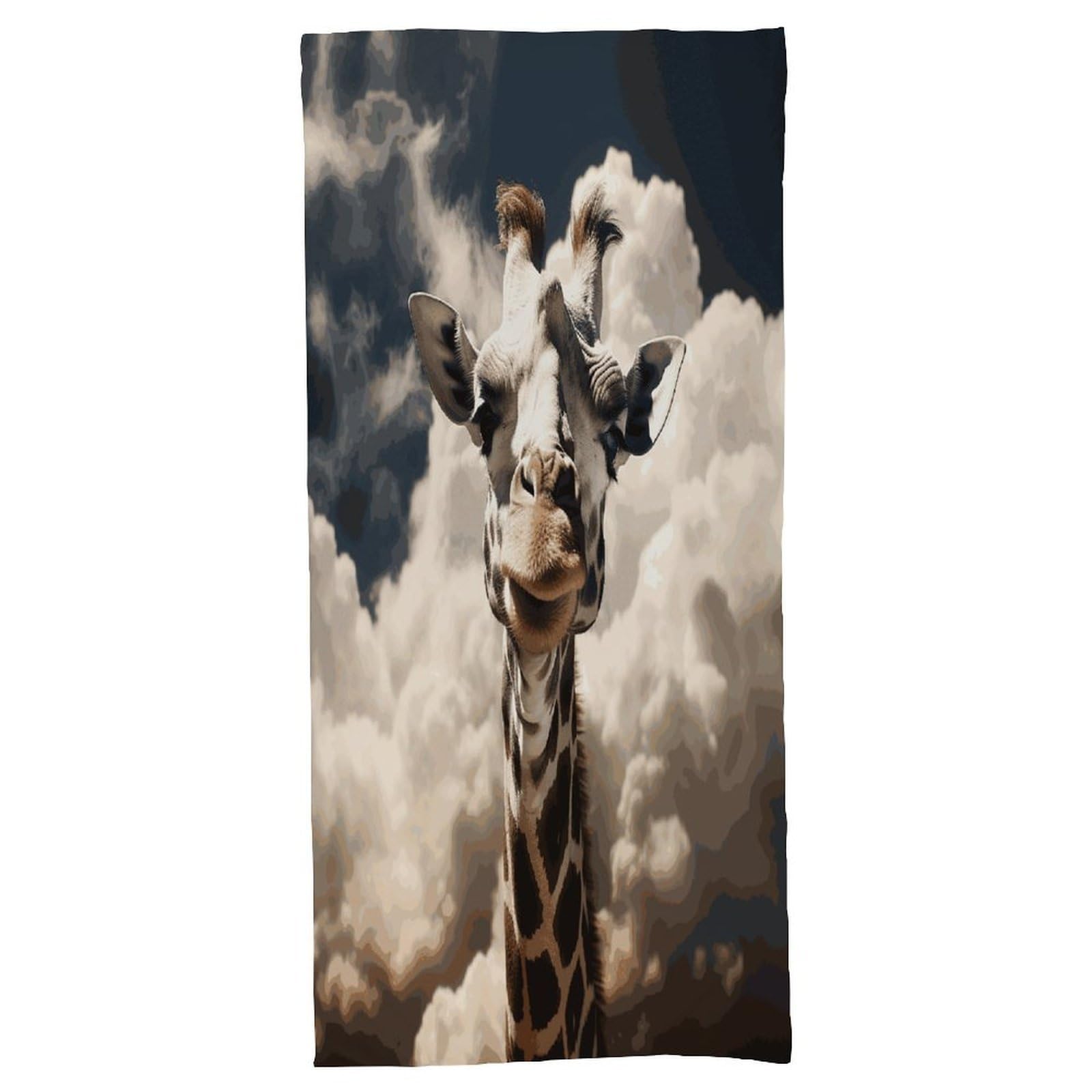 Fekiloot Men's Style Giraffe In The Clouds Bath Towel Highly Absorbent,Beach Towels For Wo,Pool Towel Bathroom Essential For Beach,Gym,Travel, Camp