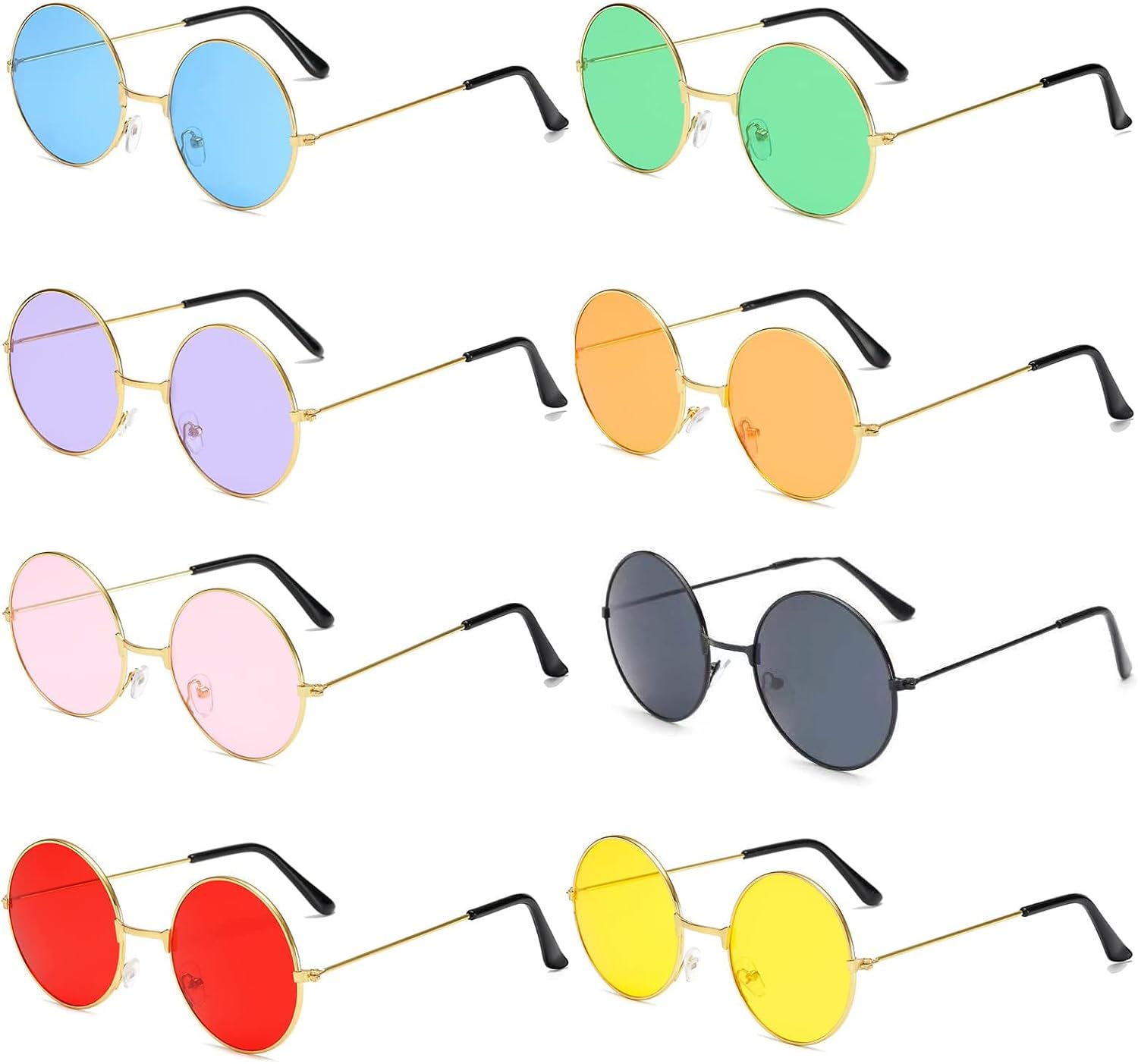 Sweet seven Party Multipack Rimless Heart & Retro Round Sunglasses