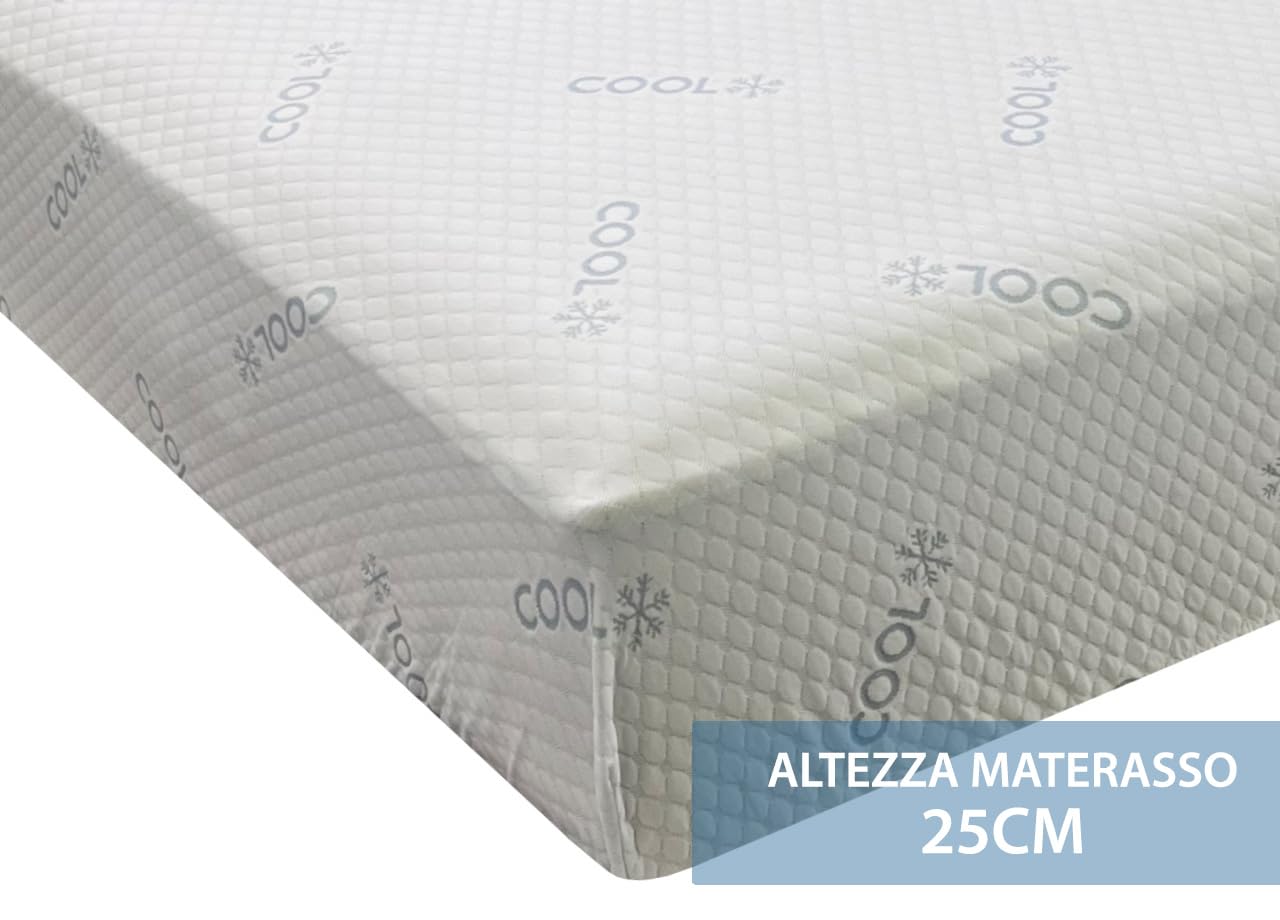 SOFFICIOSO Coprimaterasso Antiacaro Anallergico Effetto Massaggiante Modello Cool