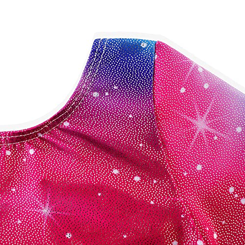 HOZIY Long Sleeve Leotards for Girls Gymnastics Kids Toddler Tumbling Outfits Floral Unicorn Galaxy Rainbow Stripe Pattern