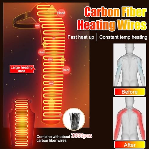 Miniatura 4 de Almohadilla térmica de mano para brazo y hombro para aliviar el dolor, muñequera calentada ultra larga, calentador de manos para tendinitis,