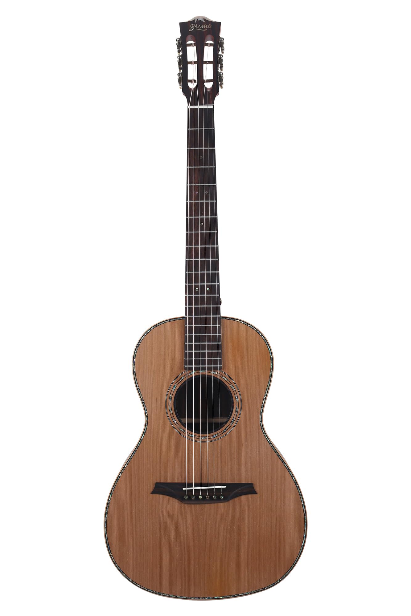 Amazon.com: Bromo BAR 6E Solid Top Parlor Size Acoustic Guitar