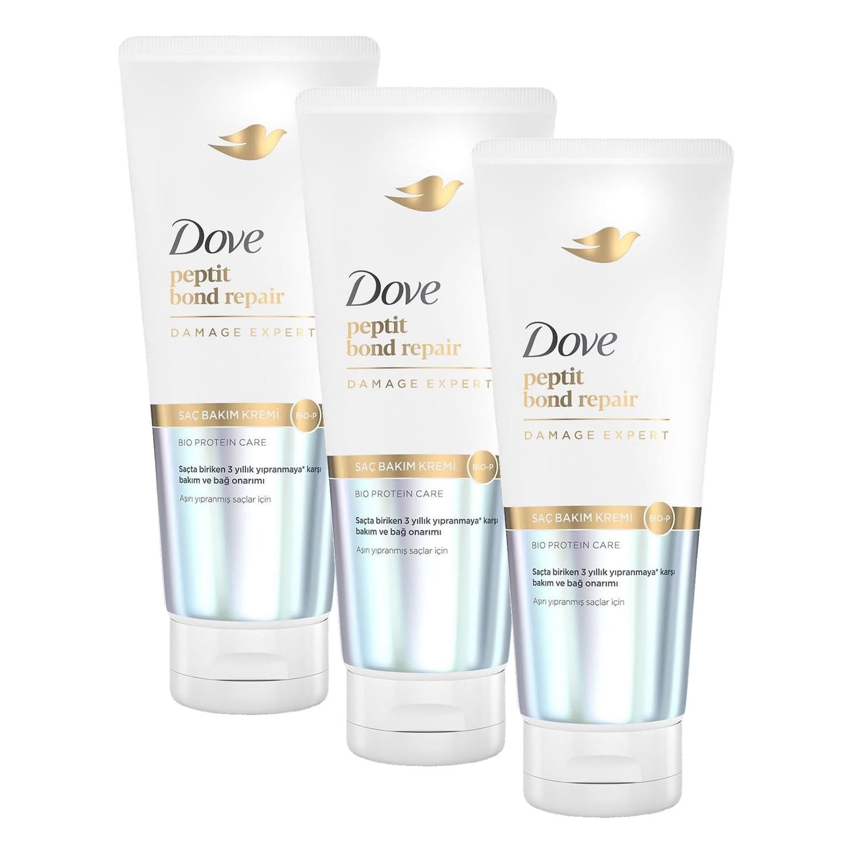 Dove Kurtarıcı Onarıcı Saç Bakım Kremi Peptit Bond Repair 250 ml (3 paketi)