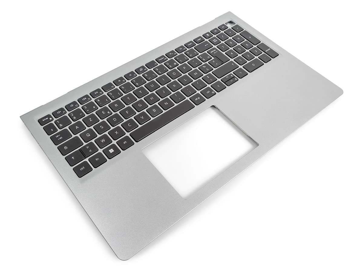 Dell Inspiron 15-3510/3520/3530-Series USB-C Repose-Poignets et Clavier FRANÇAIS - MV34N (T41XC) - Argent (Reconditionné)