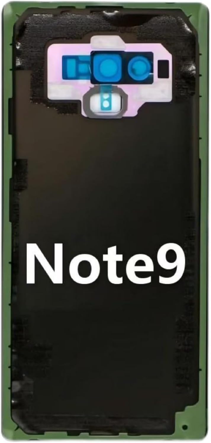 Galaxy Note 9 Back Glass Replacement for Samsung Galaxy Note 9 6.4inches Back Cover with Lens Frame Pre-Installed Tape +Tools (Black)