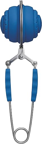 Miniatura 7 de HIC Kitchen Infusor de té de bola a presión, acero inoxidable 18/8, para té de hojas sueltas y especias para calentar