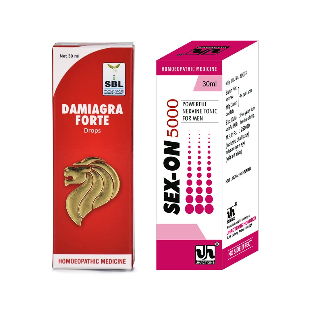 JH MONO Combo Pack Men DamiagraForte + SXX5000 - Excellent Result Combo Pack - 2 Bottles