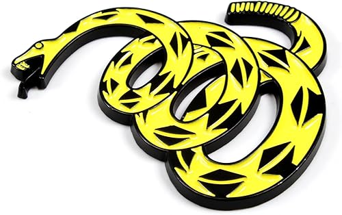 Miniatura 3 de Dsycar Emblema de metal 3D Don't Tread on Me para automóvil, bandera de Gadsden, emblema de serpiente, emblema de automóvil, camión, parachoques y