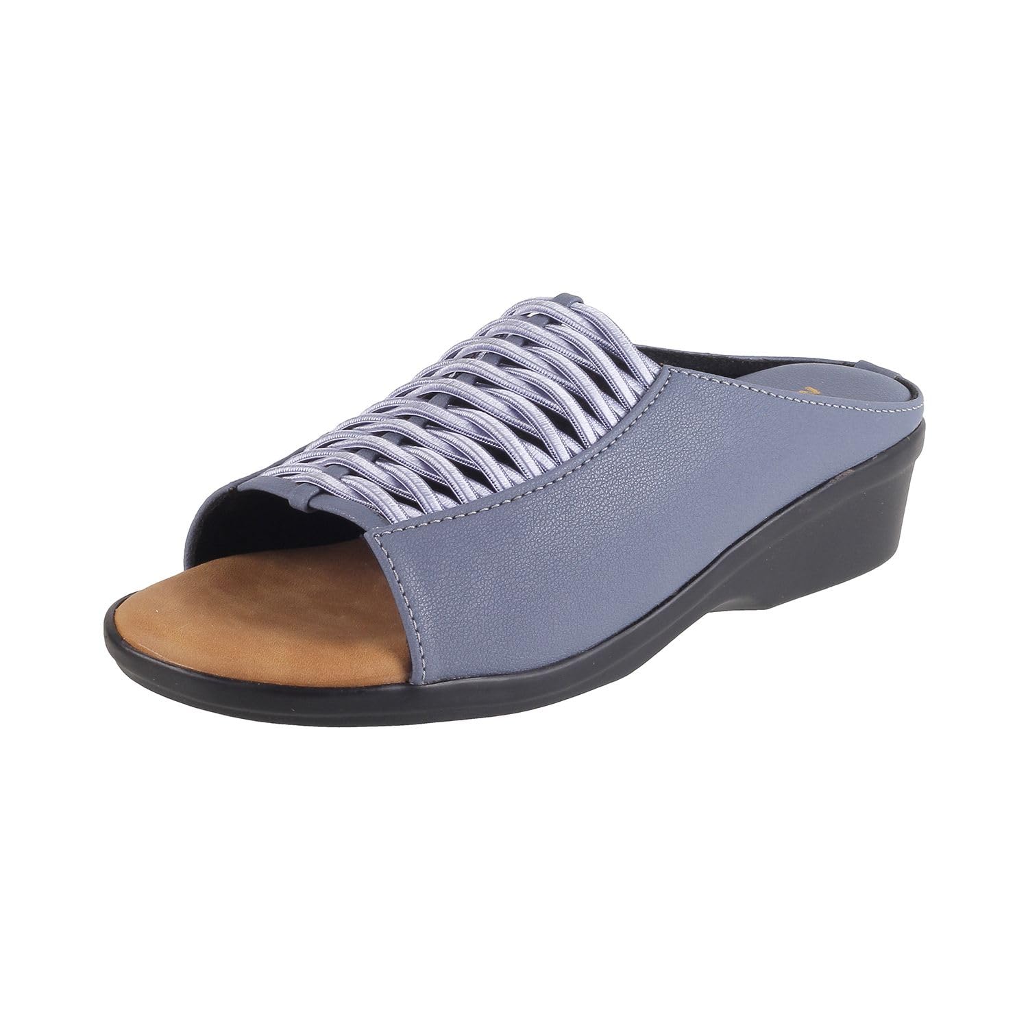 Walkway Women Blue Synthetic Leather Casual Slip-on Sandal UK/4 EU/37 (41-104) (B0CG1T1M75) Amazon Price History, Amazon Price Tracker