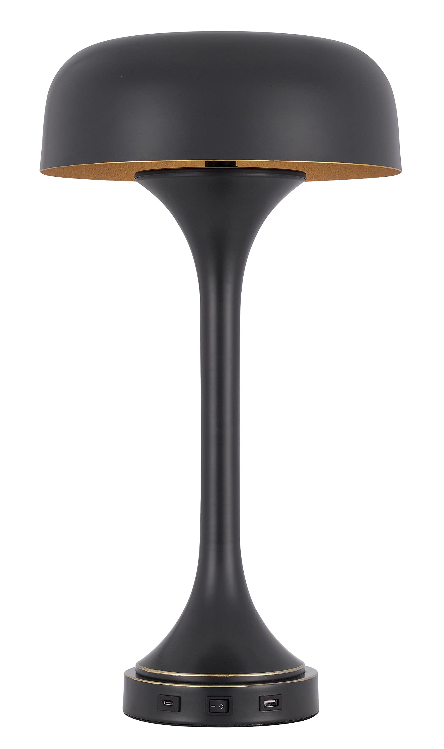 Photo 1 of 40W x 2 Mushroom Cloud Metal Desk lamp with 1 USB and 1 Type C USB Charging Ports