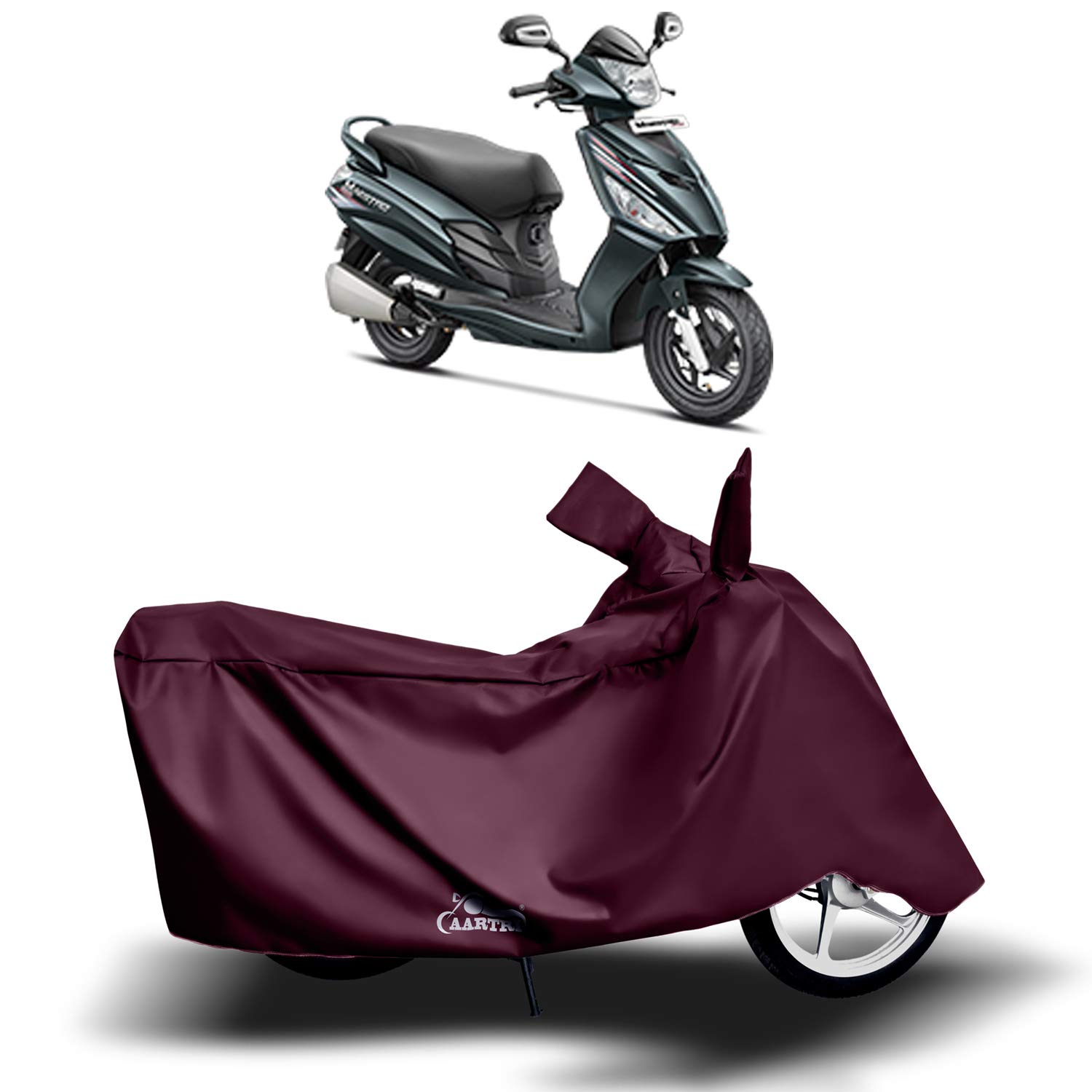 Hero Maestro Edge New BS6 Water Resistant - Dust Proof - Full Bike Scooty Two Wheeler Body Cover for Hero Maestro Edge (Maroon)