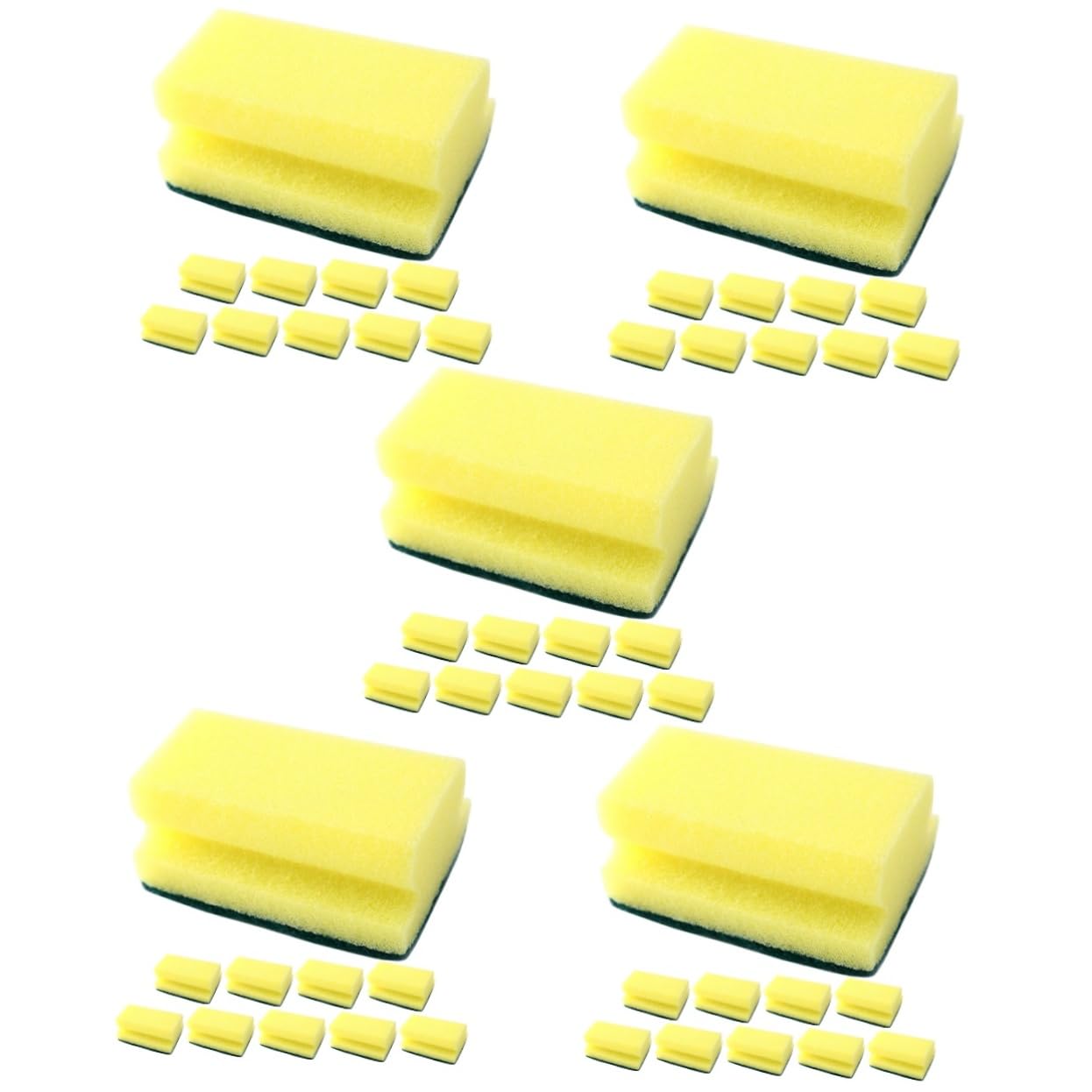 Cabilock 5 Series Limpieza De Esponjas Depurador Pequeño Depuración Limpio Esponja De Plato Fregar Y Esponja De Limpieza Esponjas para Lavar Platos Cocina Lavado con Esponja 10 Piezas X 5