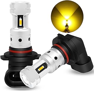 3800 Lumens H10 9145 LED Yellow Fog Light Bulbs Extremely Super Bright CSP 9040 9045 9140 9155 LED Bulb Replacement for Fog Lights Lamps, 3000K Golden Yellow
