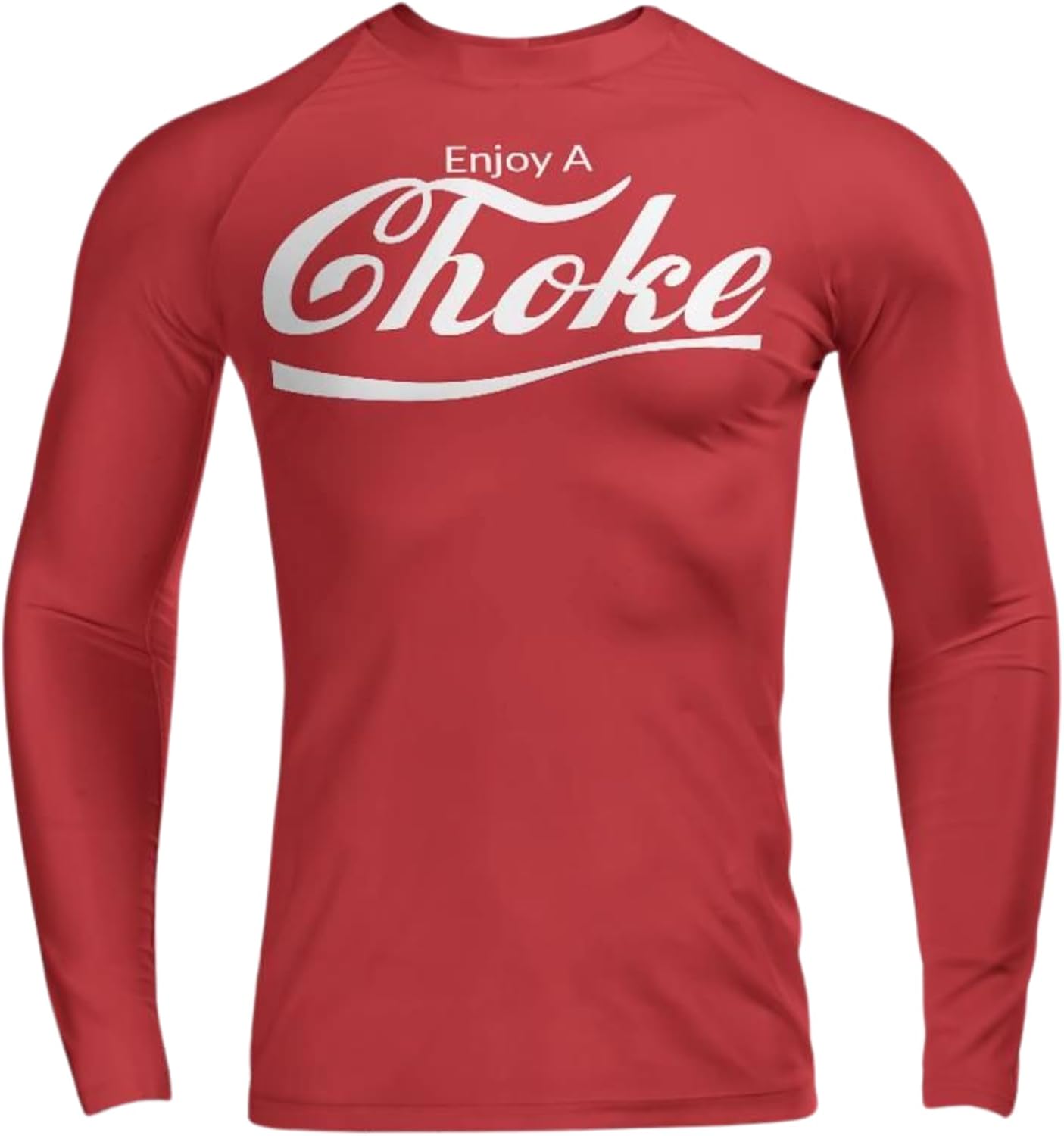 Enjoy A Choke Funny BJJ Rash Guard - Gift for Grapplers, Brazilian Jiu Jitsu Gear
