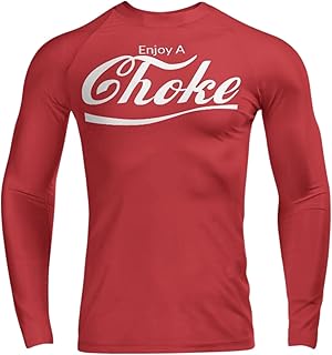 Enjoy A Choke Funny BJJ Rash Guard - Gift for Grapplers, Brazilian Jiu Jitsu Gear