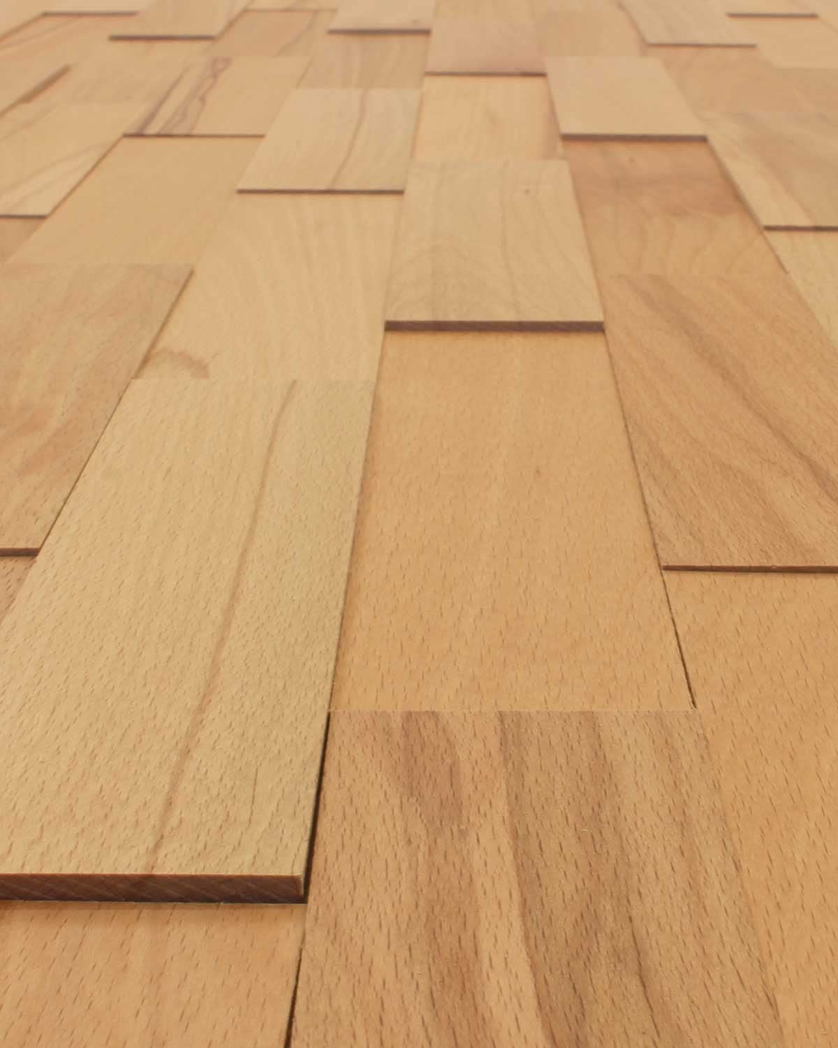 wodewa Okładzina ścienna 3D z prawdziwego drewna bukowego Living 1 m², zrównoważone panele ścienne, nowoczesna dekoracja ścienna, okładzina drewniana, do salonu, kuchni, sypialni