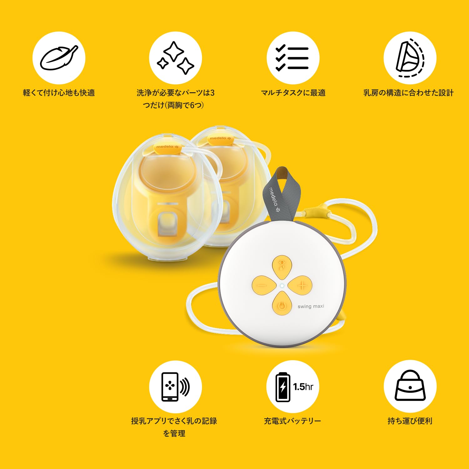 Amazon.co.jp: メデラ スイング・マキシ ハンズフリー電動さく乳器