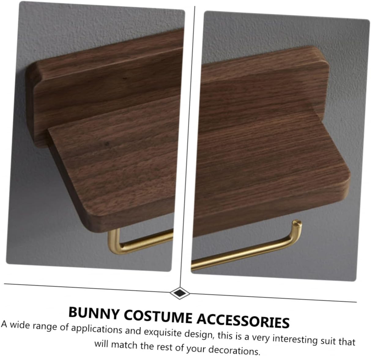 Solid Wood Toilet Paper Holder Rack Punch Wall Mount Bathroom Paper Storage Space Saving Design for Small Bathrooms and Kitchens Practical Home and Office Organizer