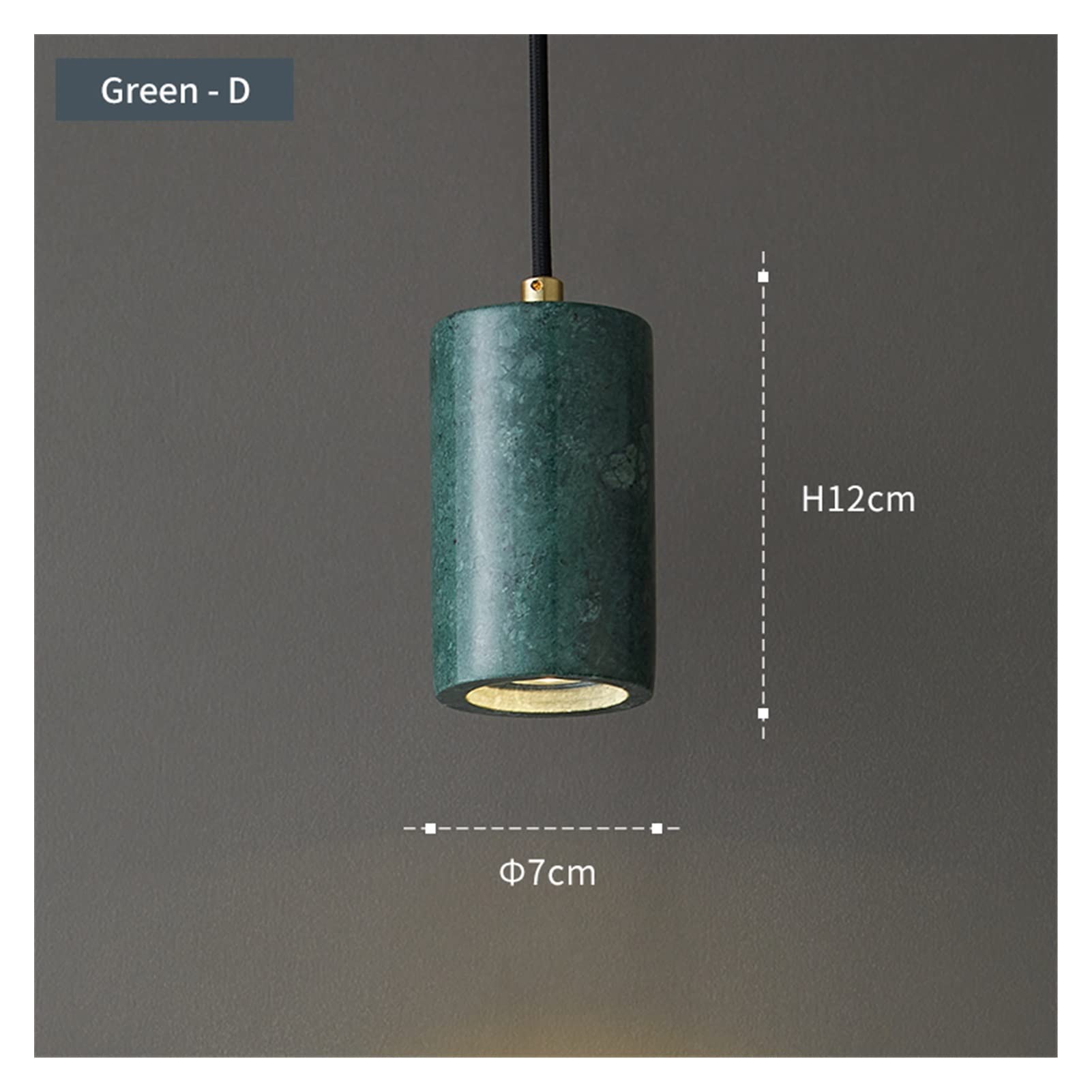LUUYYI Lámparas De Araña,Lámpara De Araña Led Moderna,Lámpara De Araña Pequeña De Cobre Moderna - Lámpara De Araña De Mármol para Mesita De Noche,Compatible con Re(Verde-D-Blanco Frío)