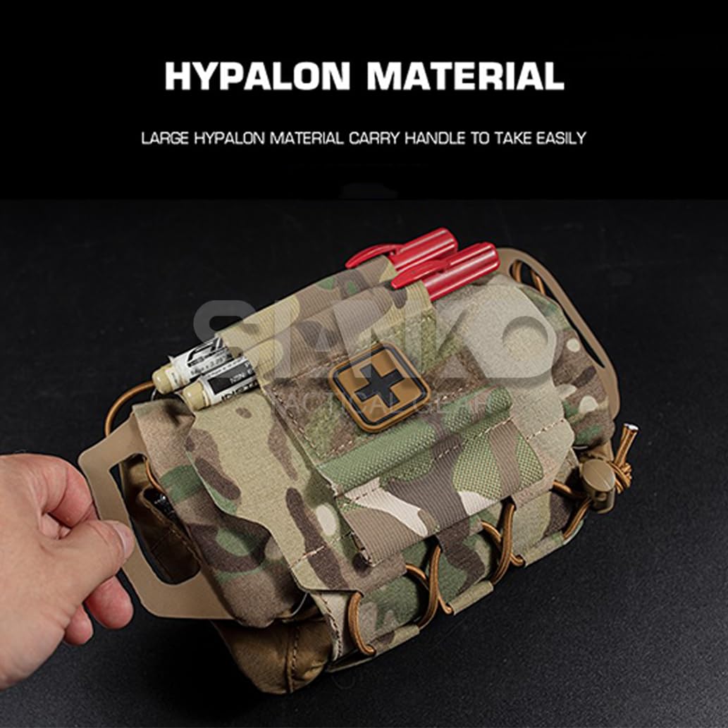 Bolsa táctica EMT IFAK de primeros auxilios de emergencia médica, bolsa Molle, equipo de airsoft para caza, deportes al aire libre, cinturón Molle, accesorio para mochila