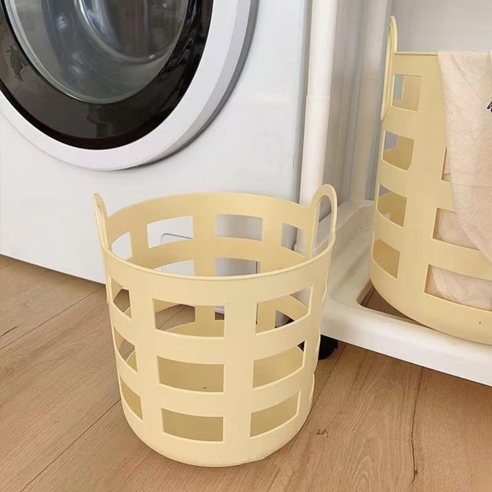 Alipis Cloth Hamper Laundry Basket Handle Sturdy Plastic Laundry Storage Basket Multi- Organizer Ideal for Nursery image 5