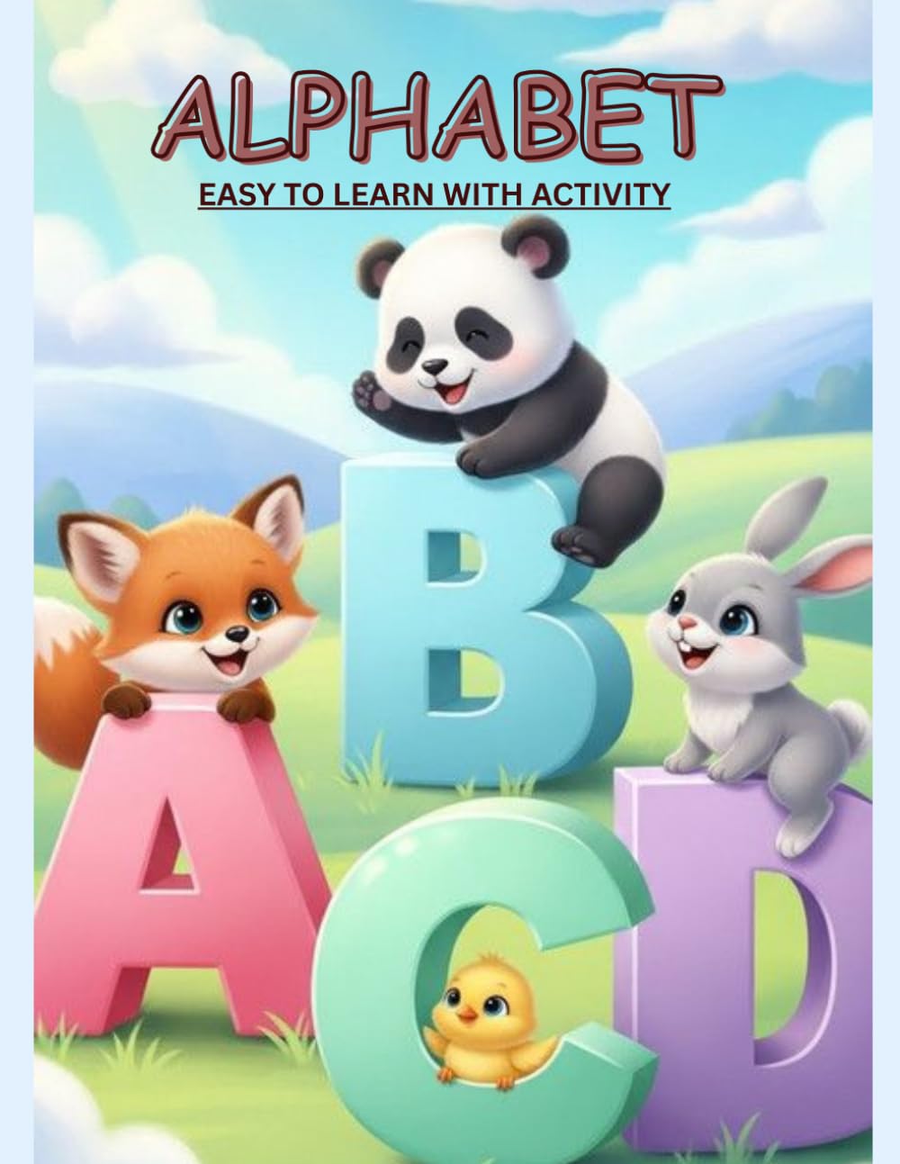 ALPHABET BOOK: Lets Learn and Colour ABCs AGE 2-5
