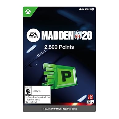 Madden NFL 26 - 2,800 MUT POINTS - Xbox [Digital Code]