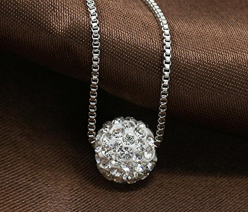 simple Fashion Crystal Pendant Ball Rhinestone Long Collares Mujer Necklaces & Pendant
