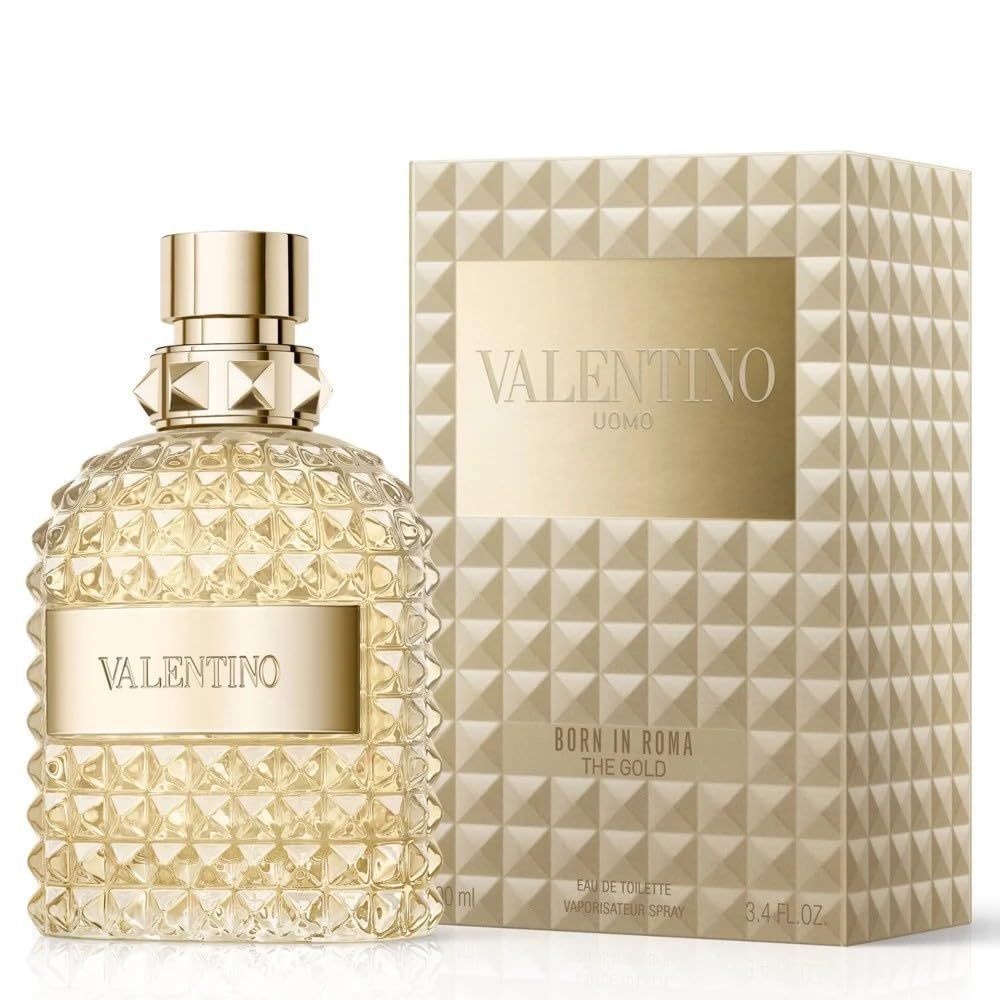 Amazon.com : Valentino Uomo Born In Roma The Gold EDT 3.4 oz / 100
