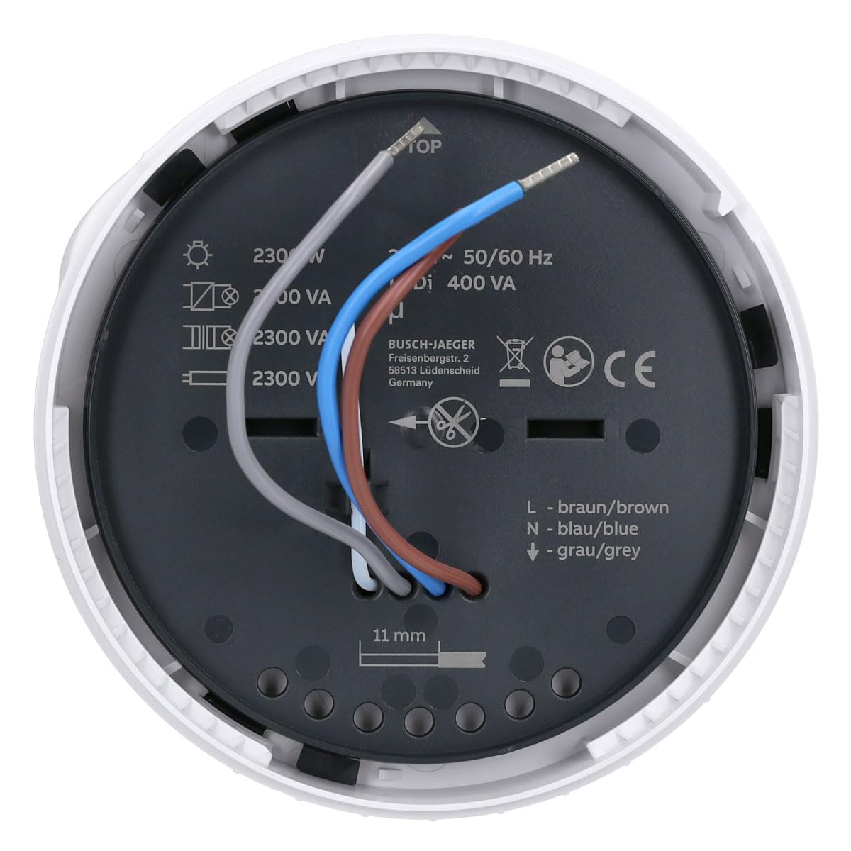Busch-Jaeger 6851/22-134 Busch-Wächter® PRO 220° BT Bewegungsmelder mit Steuerung via Bluetooth App Flexible Montage Weiß 2CKA006800A3075