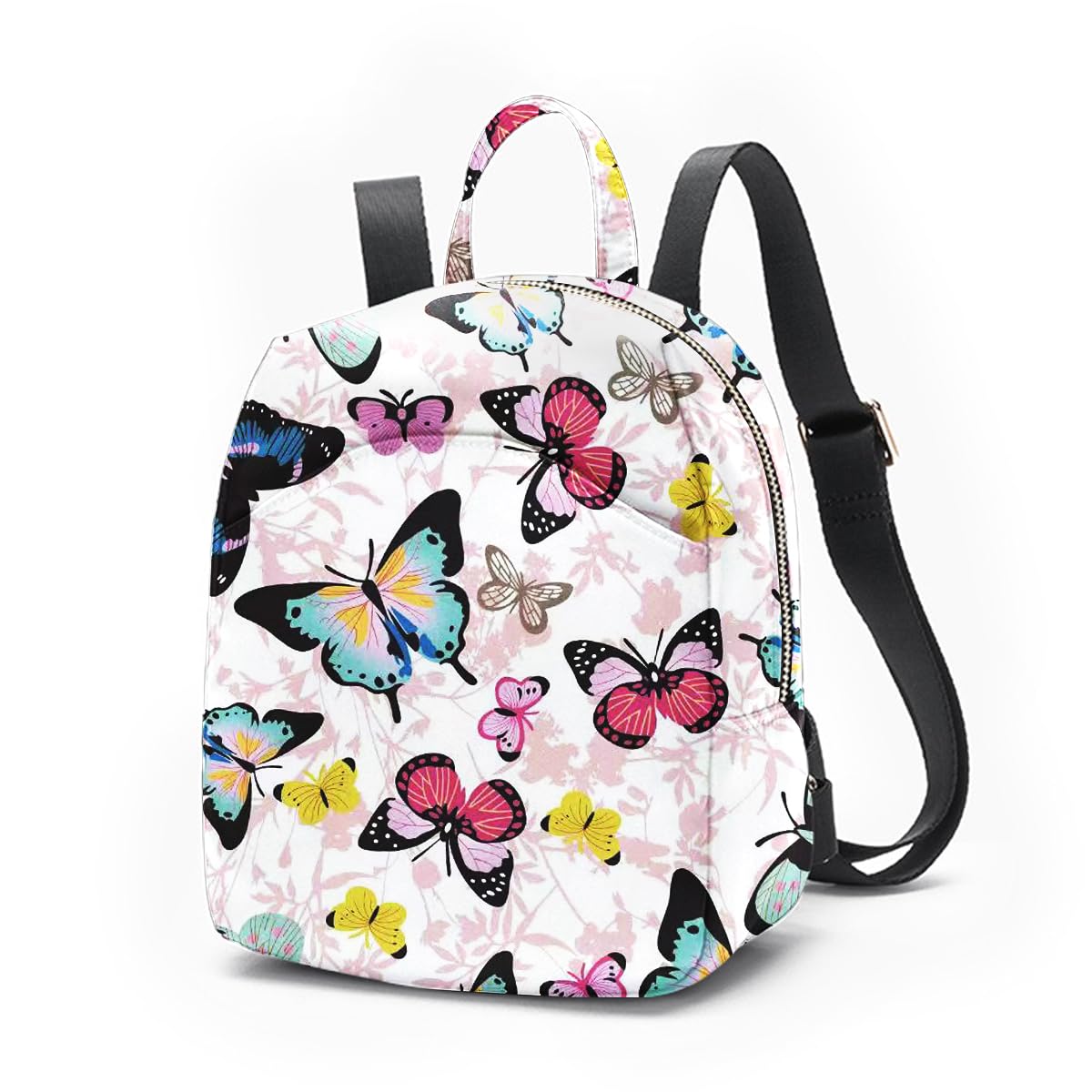 Alikpop Colorful Butterfly Print Backpack with Adjustable Straps, 16 x 12 x 5 inches (Style1)