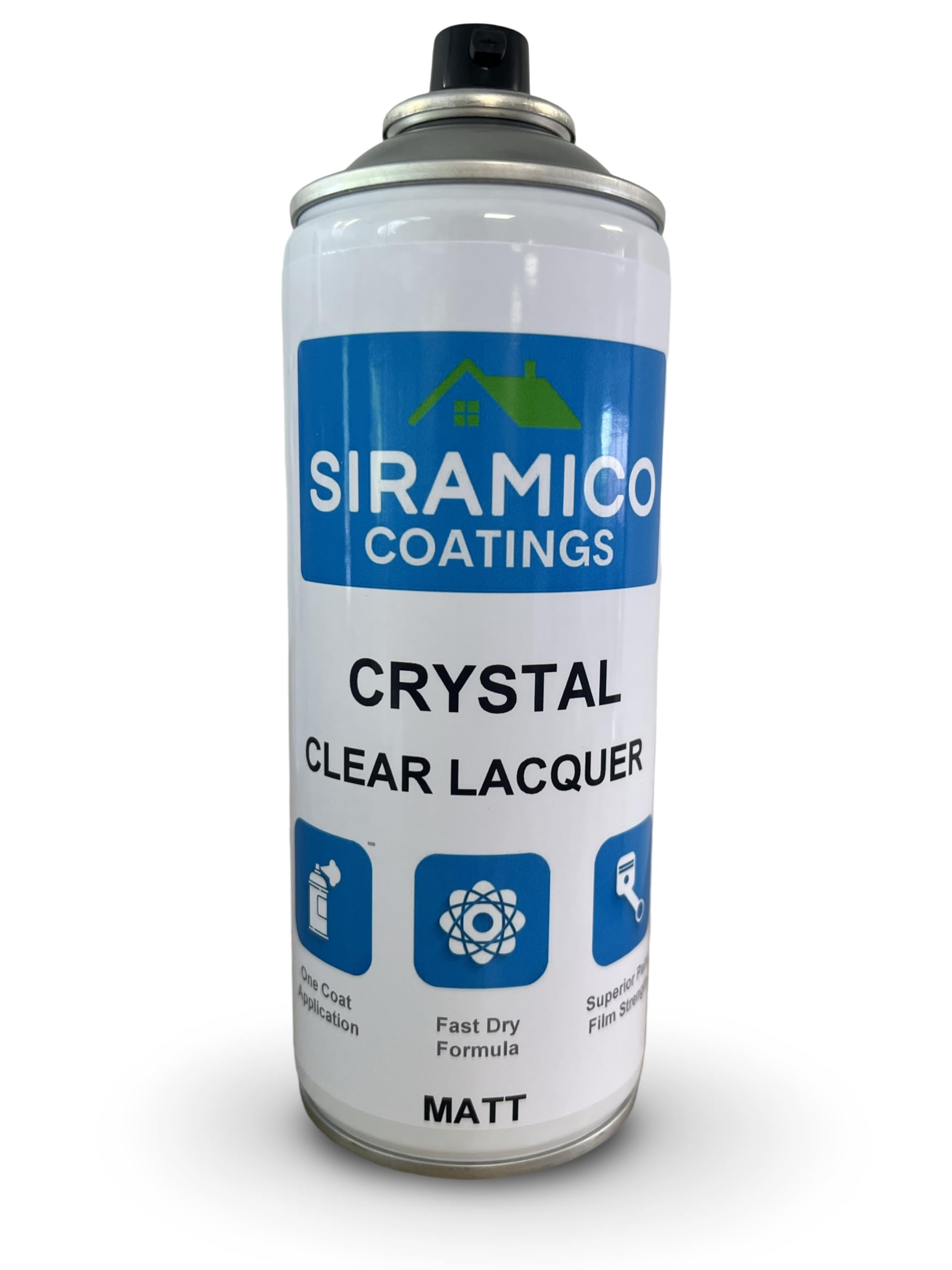 Siramico Coatings Clear Satin Crystal Clear Lacquer | 400Ml - Clear | Matte Finish | Interior & Exterior Surfaces For Wood, Metal, Plastics, Glass & Ceramics