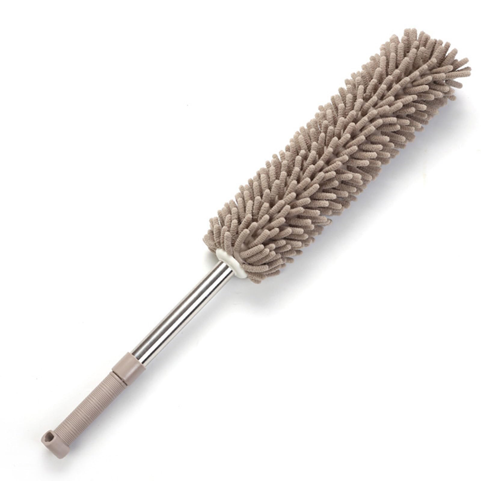 KFGISD, Dusting Duster Retractable Duster Household Sweeping Cleaning Dusting Duster Chenille Electrostatic Duster,Feather Duster(Grijs)