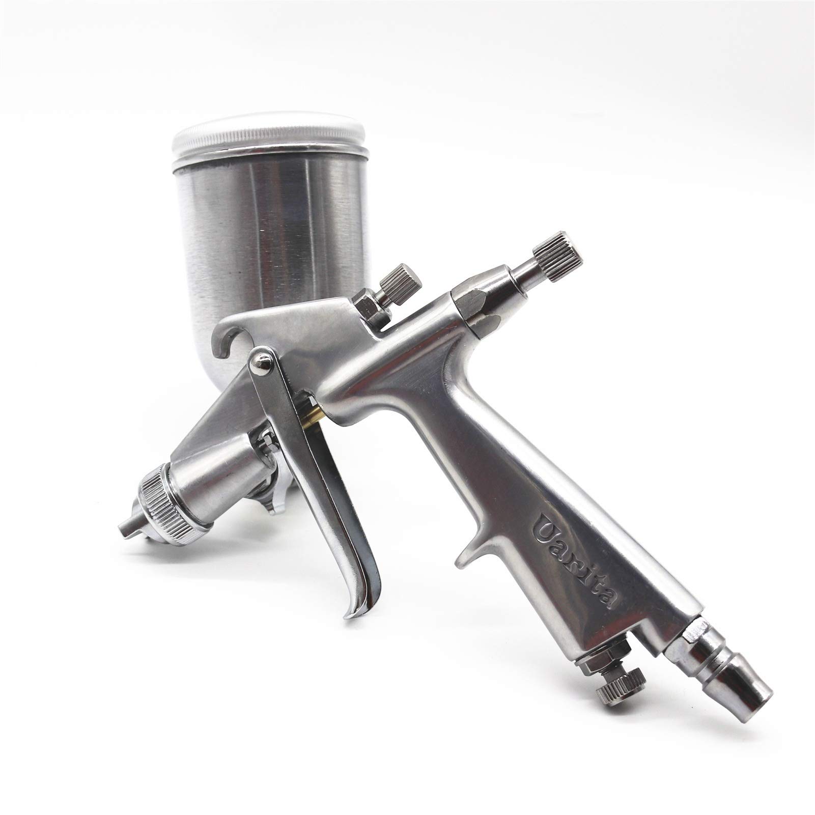 DYTWXG Mini Pistola pulverizadora de aerógrafo Profesional de 1,0mm, pulverizador de aerógrafo sin Aire, Herramienta de Pintura de Cuero de aleación, Pistola Mini Pistola pulverizadora