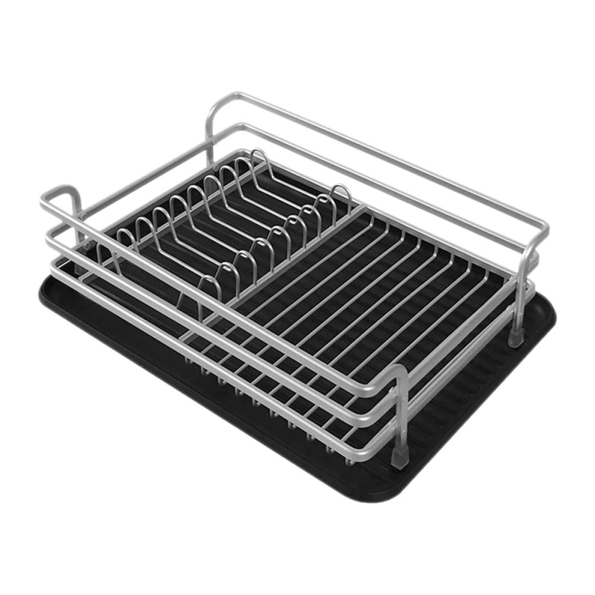 NERDOH1 pc Kitchen Drying Stainless Display Utensil Dish Top Rack Racks Drainer Cutlery Stand Floor Organizer Restaurant Holder Aluminum Counter Steel Silver Storage for Tray