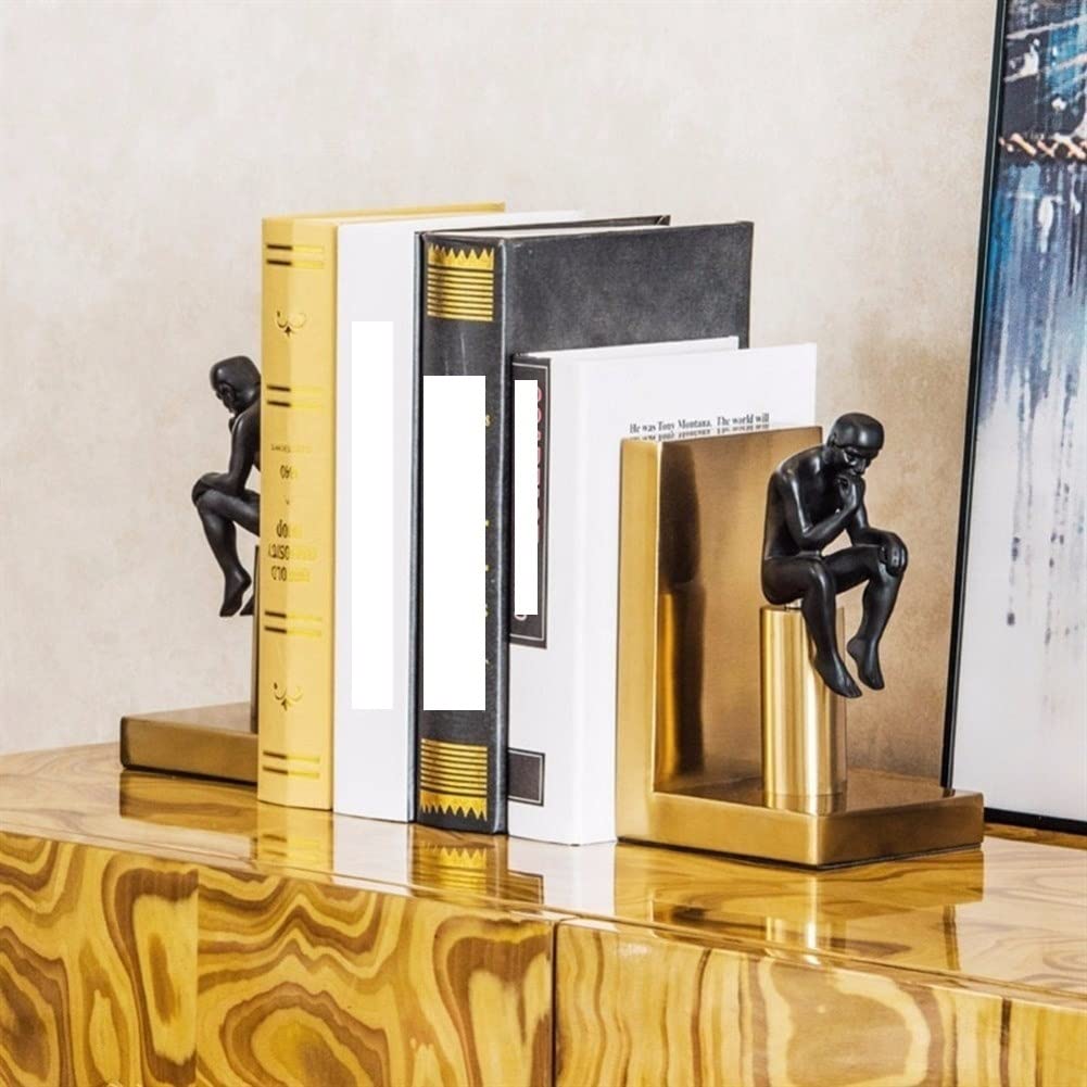 Decorazione per libreria, Stile Nordico, Luce di Lusso, Personaggi in Metallo, Decorazione per la Stanza dei Libri, Modello per Ufficio, Decorazioni per Hotel, fermalibri da scrivania, fermalibri